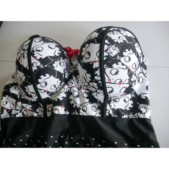 Betty Boop x Unique Vintage Boop Boop A Doop Clemente Swimsuit One Piece 3X - Picture 10 of 10